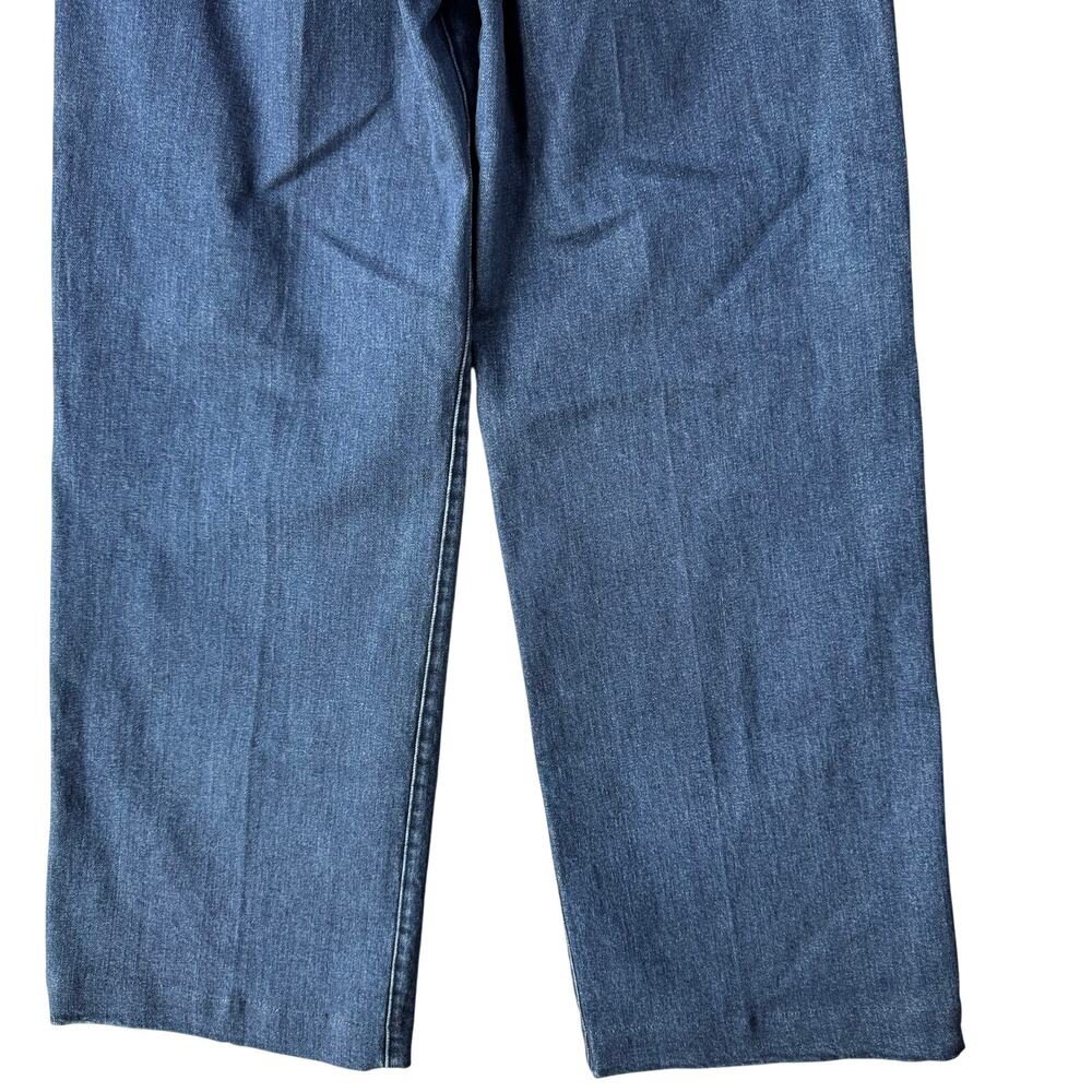 Old Navy Extra High-Waisted Trouser Wide-Leg Jeans Women's Dark Wash Denim - 10L - Picture 5 of 9